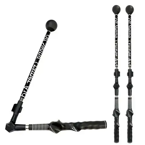 Golf swing trainer in use