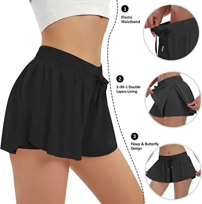 Skort with built-in shorts