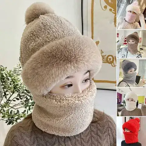 Windproof cycling scarf and hat