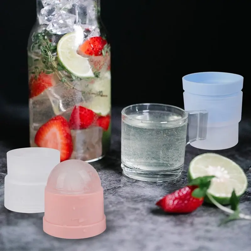 Ice sphere in freezer